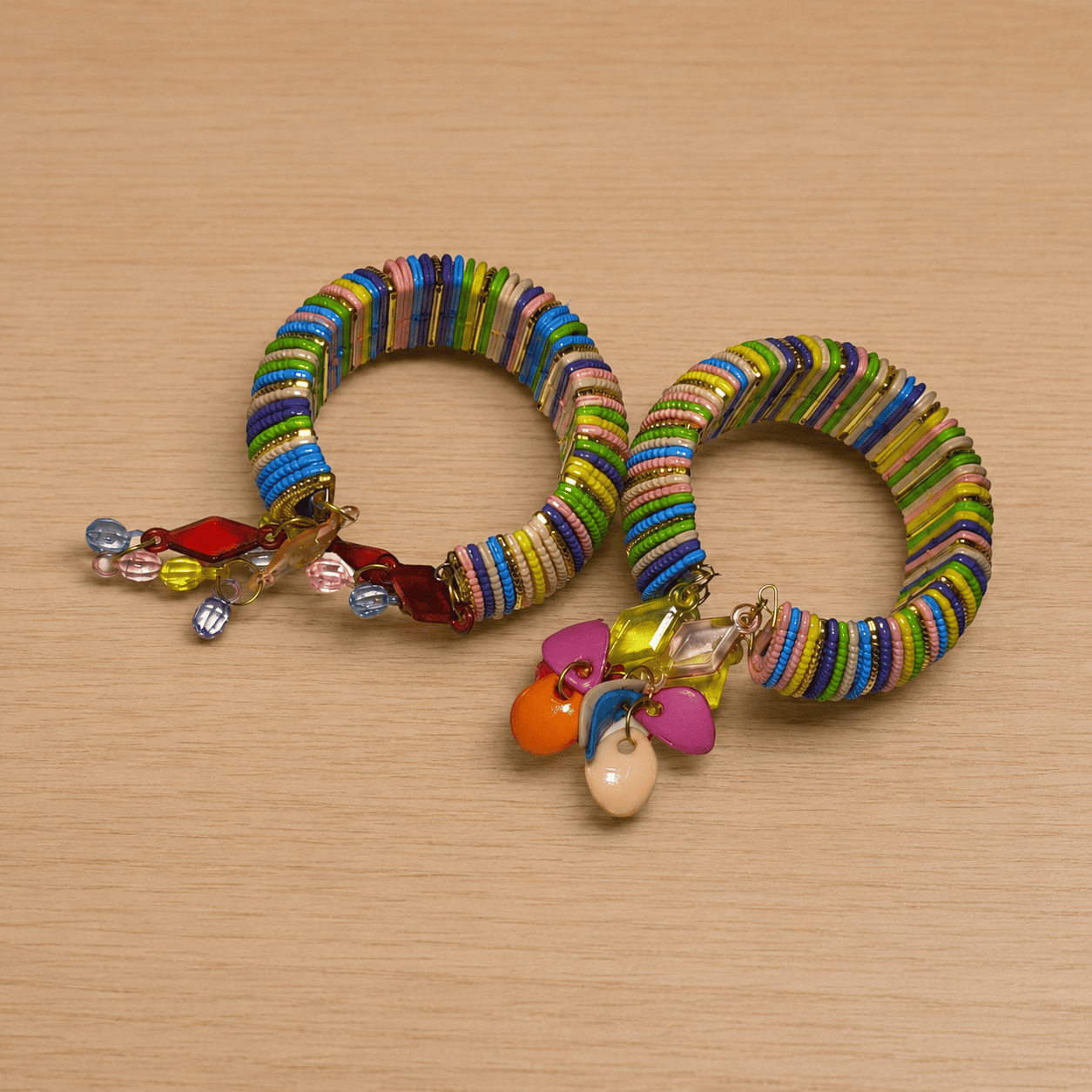 Colorful Handmade Beaded Stretch Bracelets for  Kanha ji 